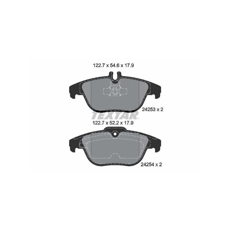 REAR Brake Pads for Mercedes-Benz W204 S204 C204 C207 A207 TEXTAR 2425301