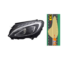 Headlight Left LED Mercedes-Benz C-Class W205 S205 C205 A205 (2014-2018) TYC 20-16550-06-9