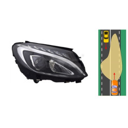 Lampa Przednia Prawa LED Mercedes-Benz Klasa C W205 S205 C205 A205 (2014-2018) TYC 20-16549-06-9