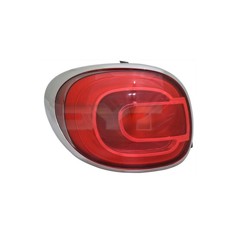 Feu Arrière Gauche LED pour Fiat 500L (2012- ) TYC 11-12364-26-2