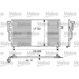 VALEO 817559 Air conditioning condenser