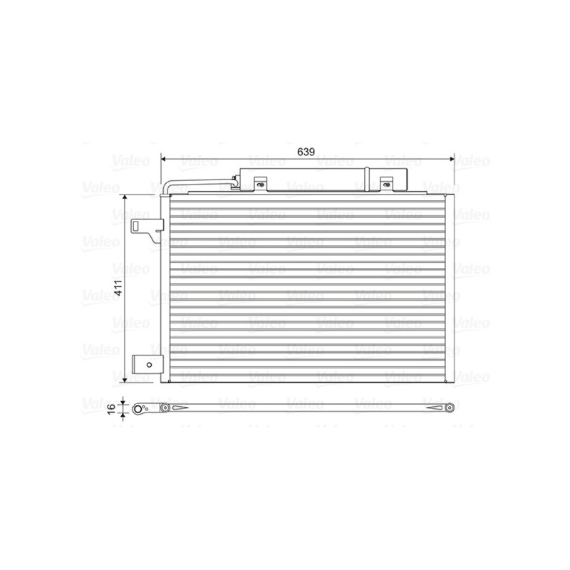 VALEO 814376 Air conditioning condenser