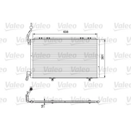 VALEO 814076 Air conditioning condenser