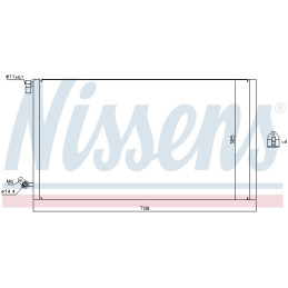 NISSENS 940187 Air conditioning condenser