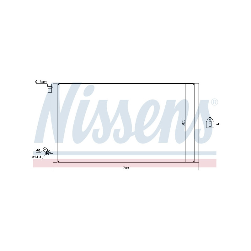 NISSENS 940187 Air conditioning condenser