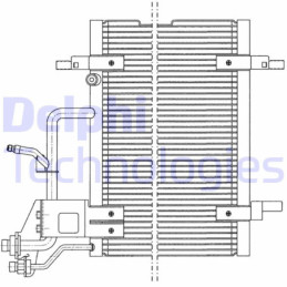 DELPHI TSP0225011 Air conditioning condenser