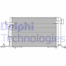 DELPHI TSP0225176 Air conditioning condenser