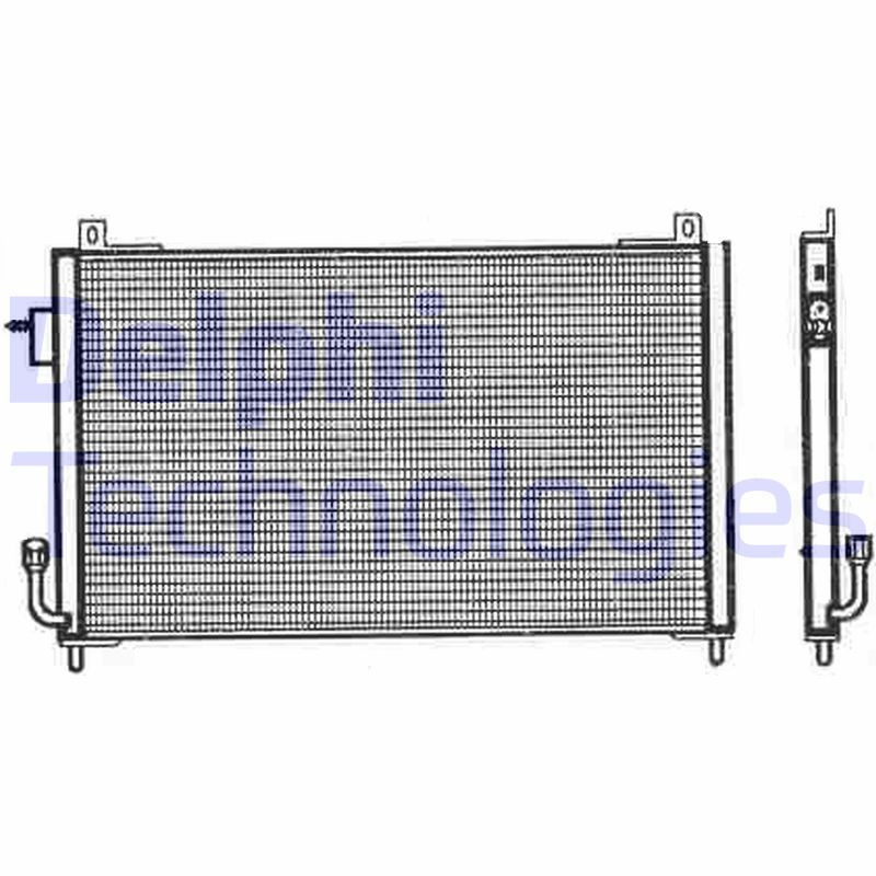 DELPHI TSP0225357 Air conditioning condenser