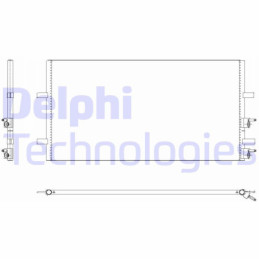 DELPHI TSP0225640 Air conditioning condenser