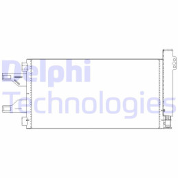 DELPHI TSP0225676 Condensador de aire acondicionado