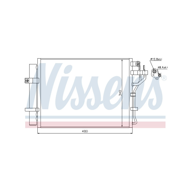 NISSENS 940219 Air conditioning condenser