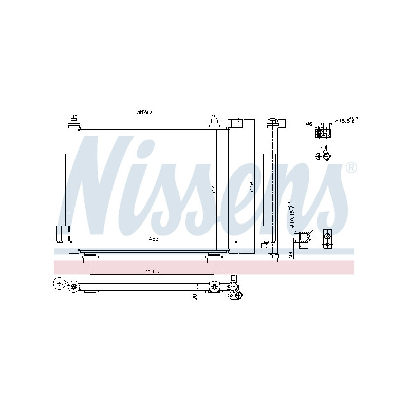 NISSENS 940315 Air conditioning condenser