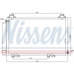 NISSENS 94516 Air conditioning condenser