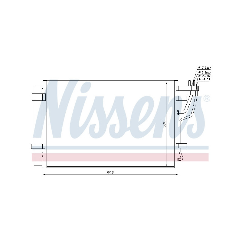 NISSENS 94981 Air conditioning condenser