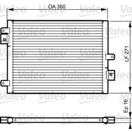 VALEO 814167 Air conditioning condenser