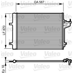 VALEO 814197 Air conditioning condenser