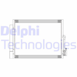 DELPHI CF20294 Air conditioning condenser
