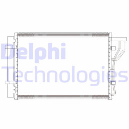 DELPHI CF20302 Condensador de aire acondicionado