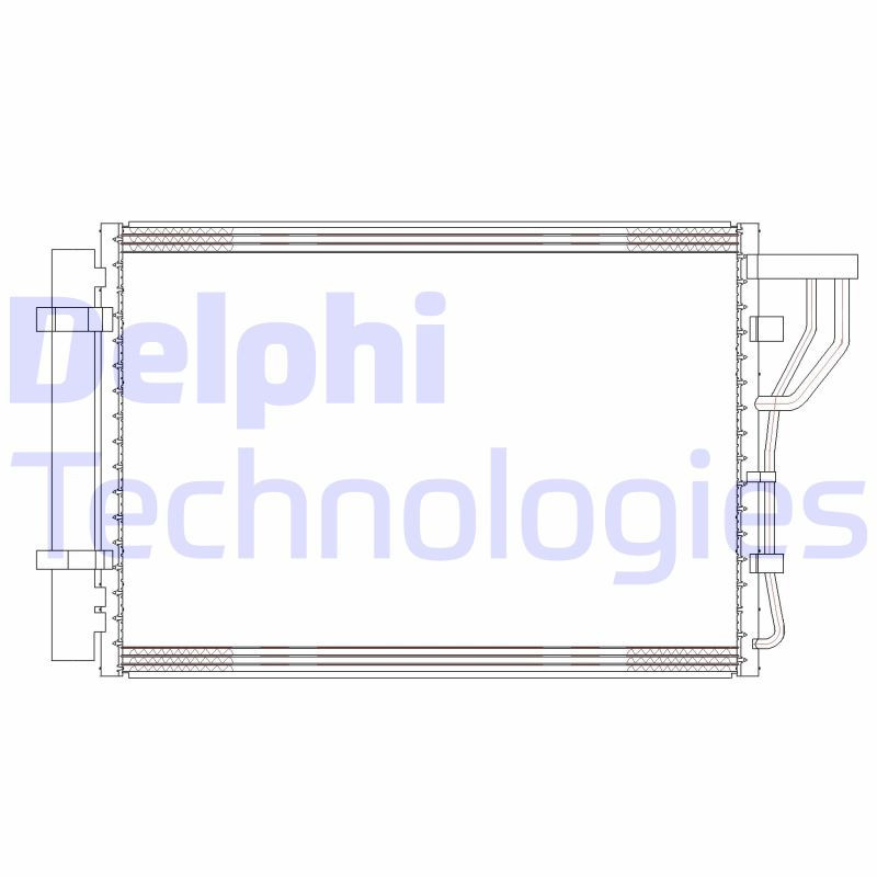 DELPHI CF20302 Air conditioning condenser
