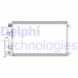 DELPHI CF20312 Air conditioning condenser