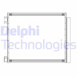 DELPHI CF20313 Condensador de aire acondicionado