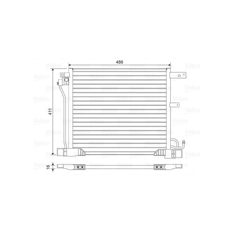 VALEO 814454 Air conditioning condenser