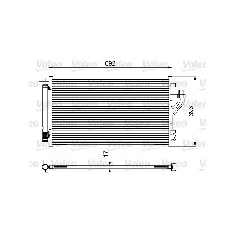 VALEO 814485 Air conditioning condenser