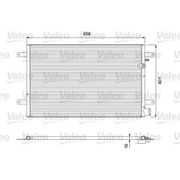 VALEO 814004 Air conditioning condenser