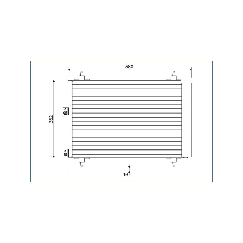 VALEO 814080 Air conditioning condenser