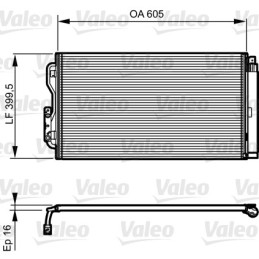 VALEO 814191 Air conditioning condenser