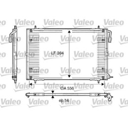 VALEO 817283 Air conditioning condenser