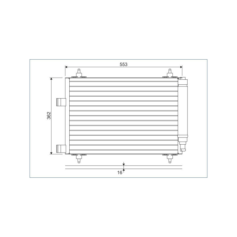 VALEO 817526 Air conditioning condenser