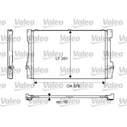 VALEO 817675 Air conditioning condenser