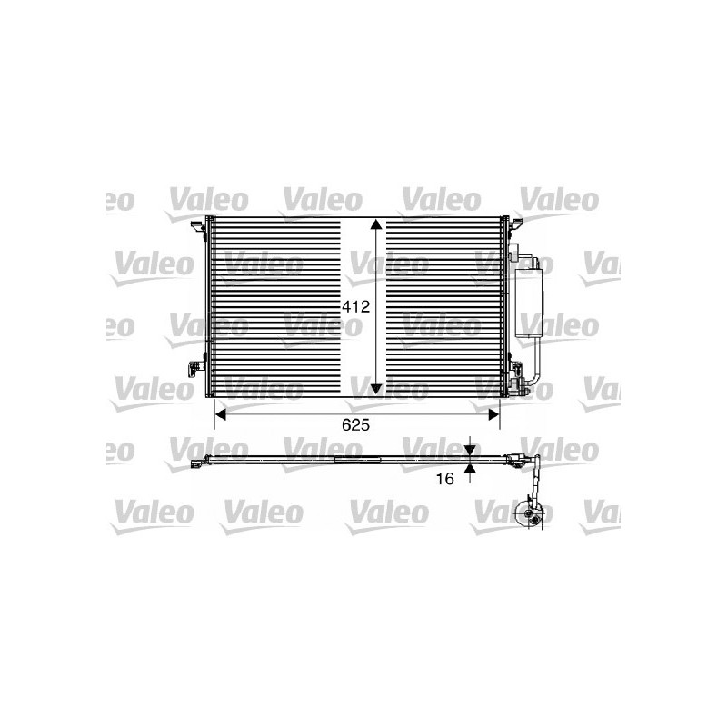 VALEO 817711 Air conditioning condenser