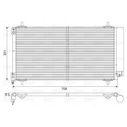 VALEO 817740 Air conditioning condenser