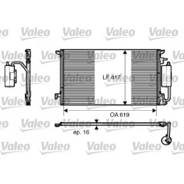 VALEO 817809 Air conditioning condenser