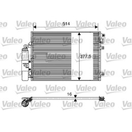 VALEO 817827 Air conditioning condenser