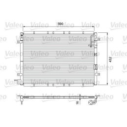 VALEO 818080 Air conditioning condenser