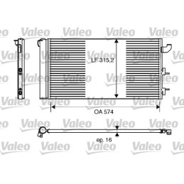 VALEO 818162 Air conditioning condenser
