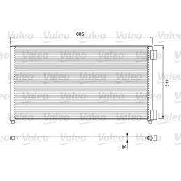 VALEO 817799 Air conditioning condenser