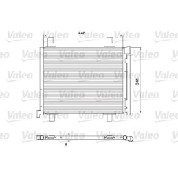 VALEO 814168 Air conditioning condenser
