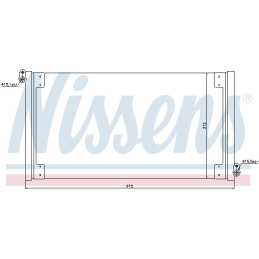 NISSENS 940025 Condensador de aire acondicionado