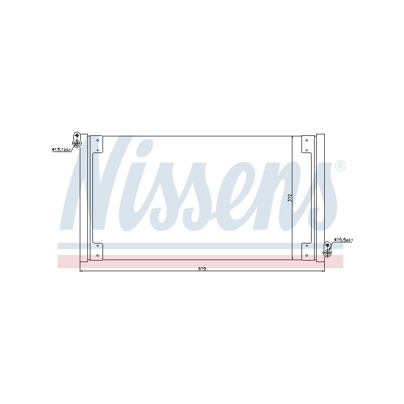 NISSENS 940025 Condensador de aire acondicionado