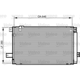 VALEO 814213 Air conditioning condenser