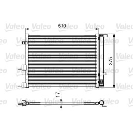 VALEO 814435 Air conditioning condenser