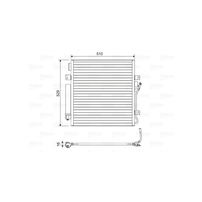 VALEO 814163 Air conditioning condenser
