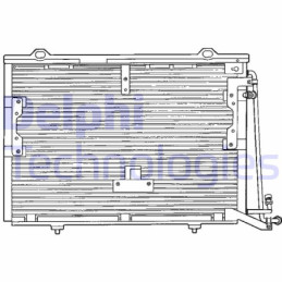 DELPHI TSP0225193 Air conditioning condenser