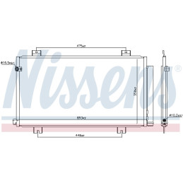 NISSENS 941180 Air conditioning condenser