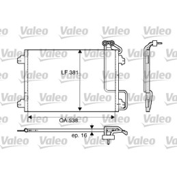 VALEO 817509 Air conditioning condenser