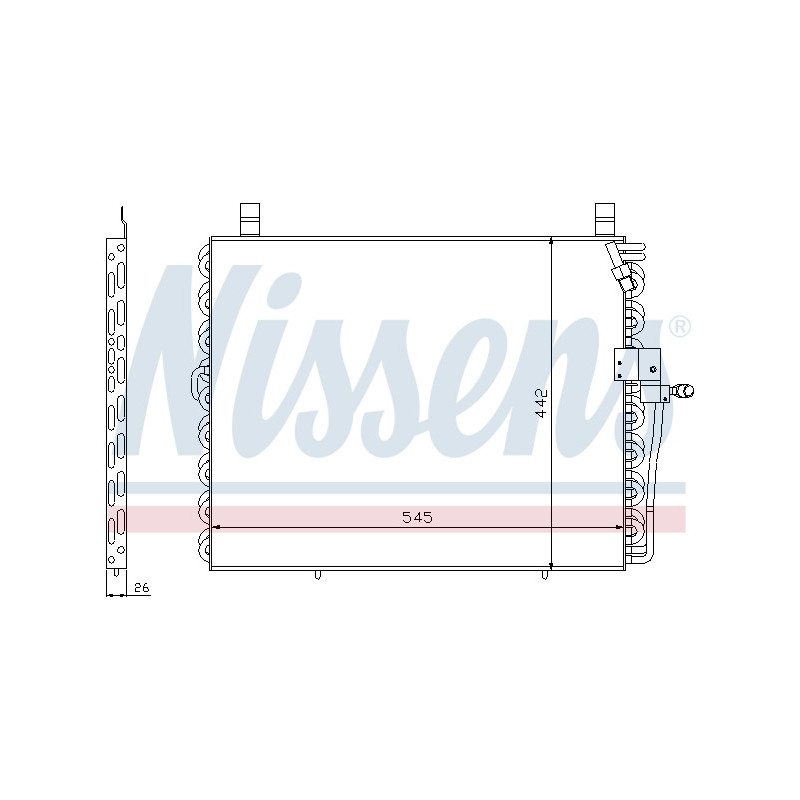 NISSENS 94176 Air conditioning condenser